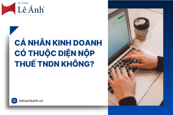 Cá Nhân Kinh Doanh Có Thuộc Diện Nộp Thuế TNDN Không?