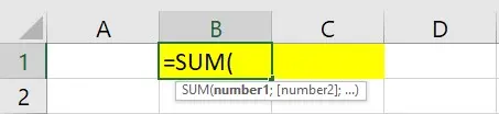 hàm sum trong excel