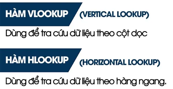 so sánh hàm vlookup và hlookup