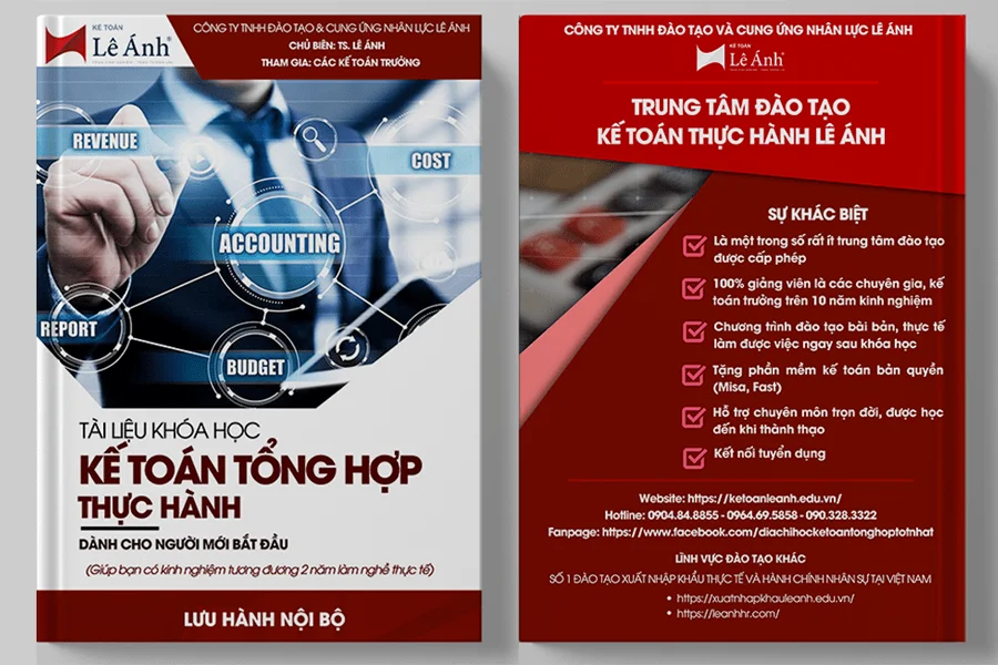 Bộ chứng từ khóa học kế toán tổng hợp thực hành